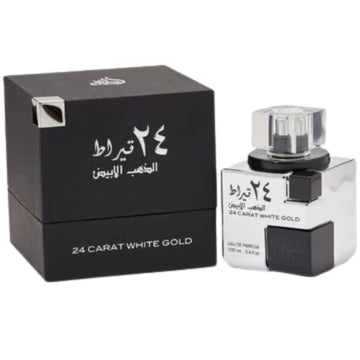 Lattafa 24 Carat White Gold Eau de Parfum for Everyone 3.4 Oz 100ml