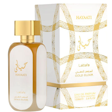 Lattafa Hayaati Gold Elixir Eau de Parfum for Everyone 3.4 Oz 100ml