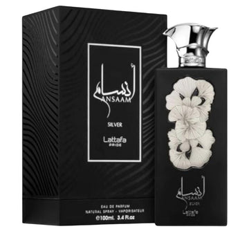 Lattafa Unisex Pride Ansaam Silver Eau de Parfum Spray 3.4Oz 100ml