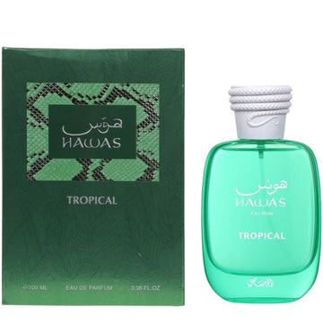 Rasasi Hawas Tropical Eau De Parfum Spray for Men, 3.4 100ml