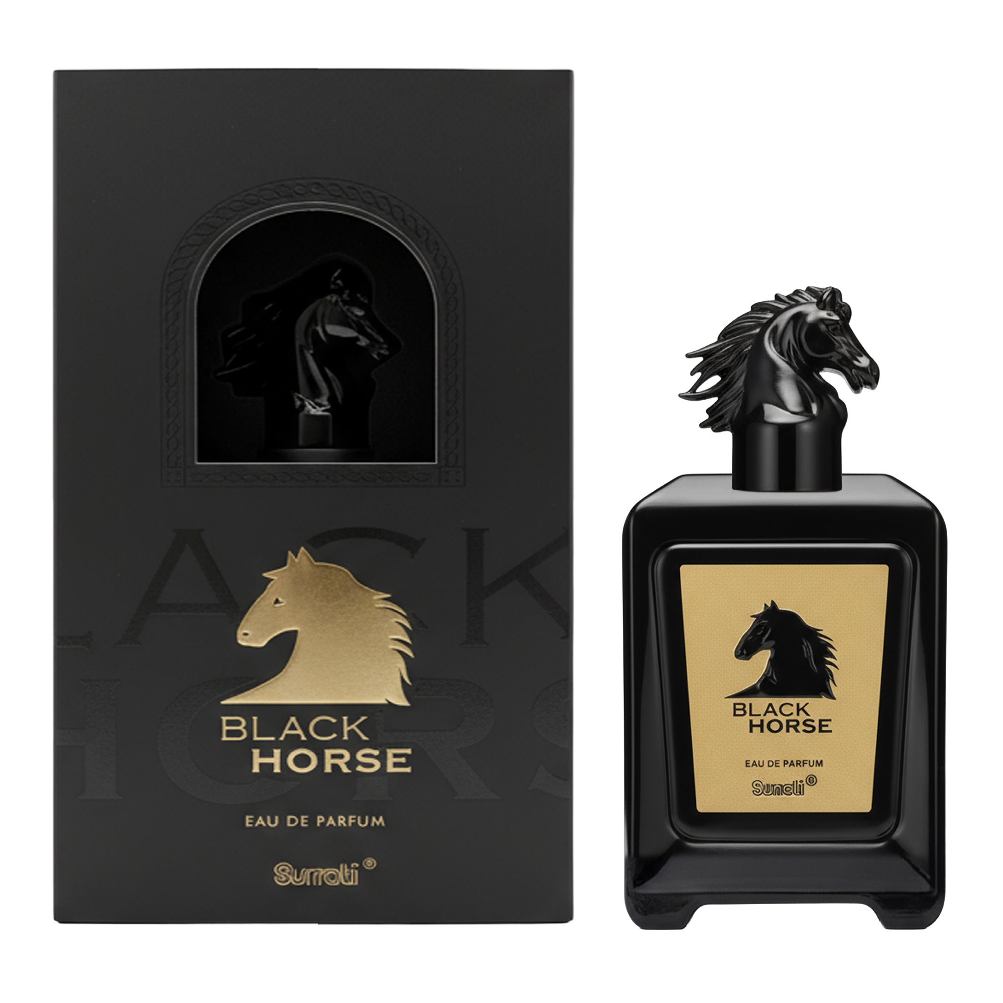 Surrati Black Horse Eau De Parfum 3.4 Oz 100ml