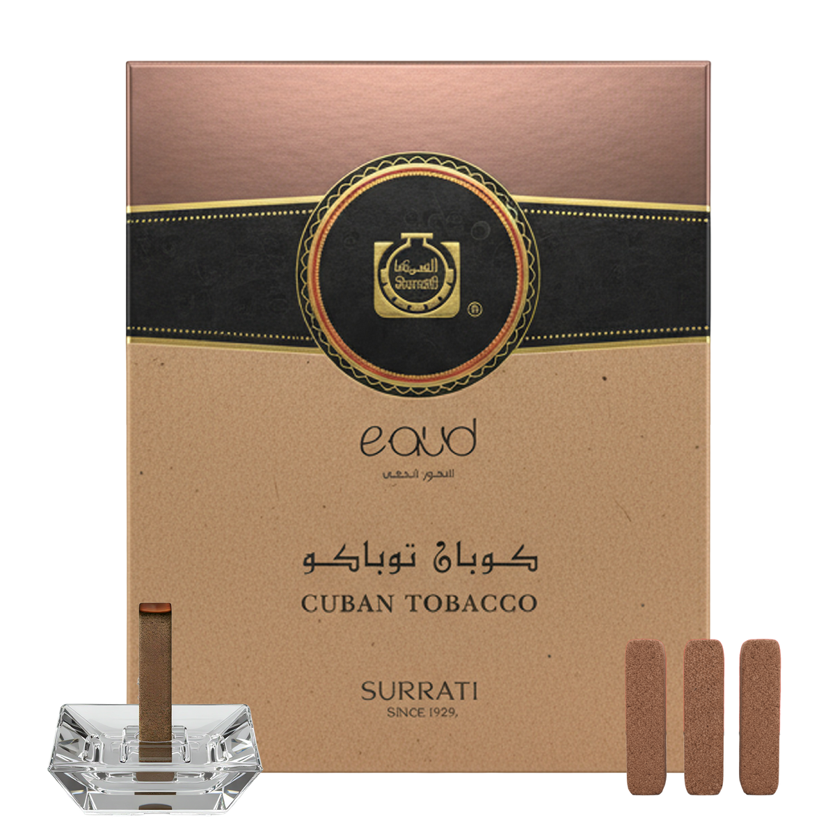 Cuban Tobacco | E-Oud Bakhoor Sticks | 16 Sticks | 75g