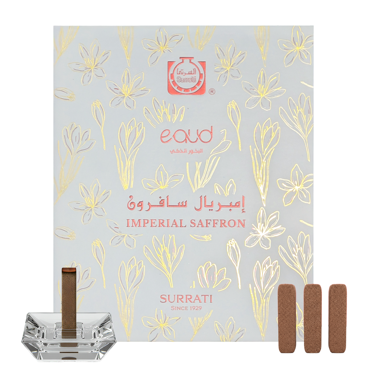 Imperial Saffron | E-Oud Bakhoor Sticks | 16 Sticks | 75g