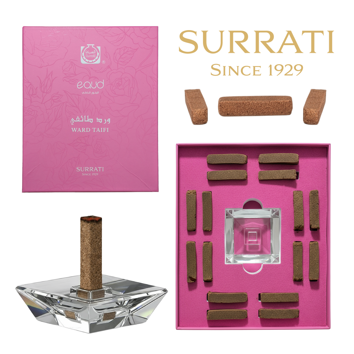 Ward Taifi | E-Oud Bakhoor-Sticks | 16 Sticks | 75g