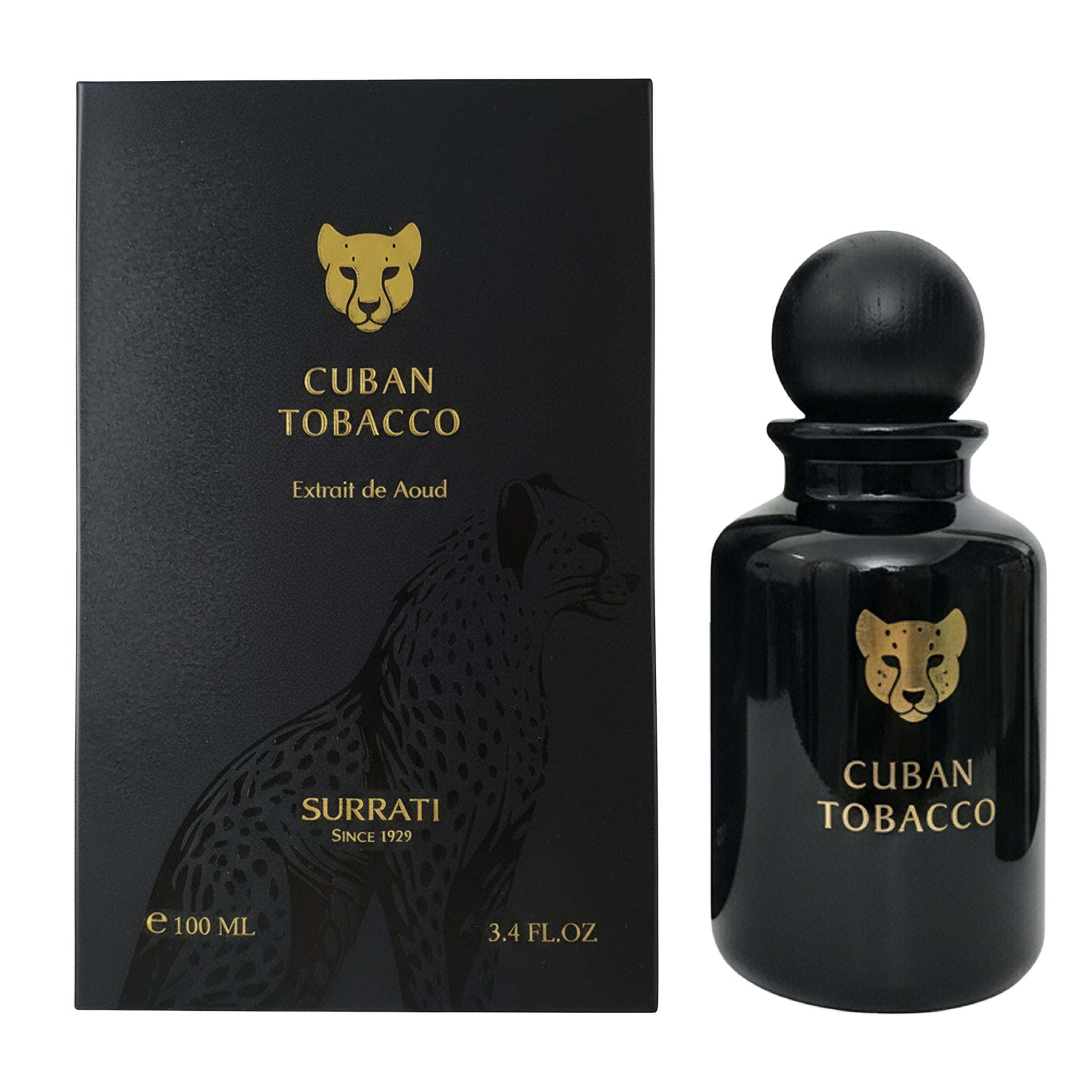 Surrati Cuban Tobacco for Men Eau de Parfum Fragrance 3.4 Oz 100ml