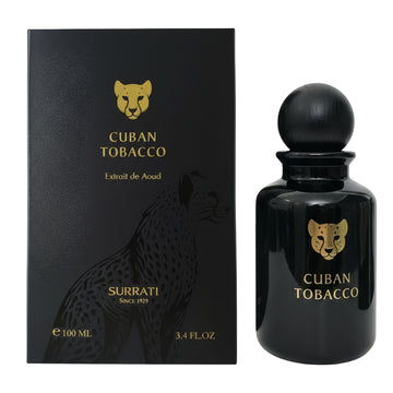 Surrati Cuban Tobacco for Men Eau de Parfum Fragrance 3.4 Oz 100ml