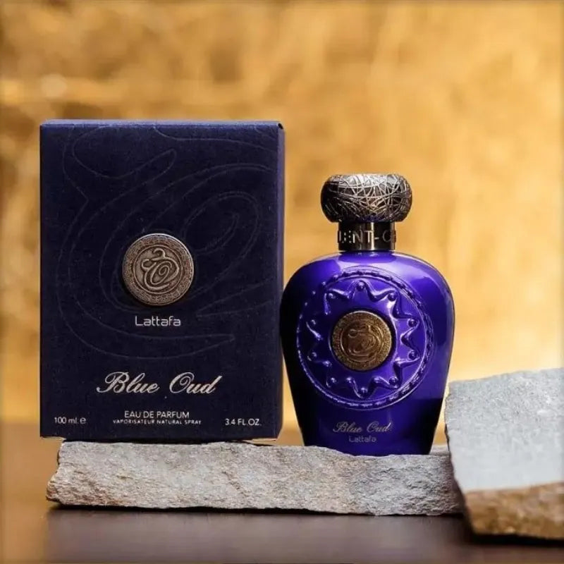 Lattafa Blue Oud EDP Eau de Parfum für Unisex Düfte 3.4 Oz 100ml