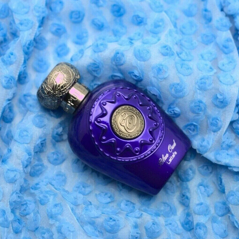 Lattafa Blue Oud EDP Eau de Parfum für Unisex Düfte 3.4 Oz 100ml