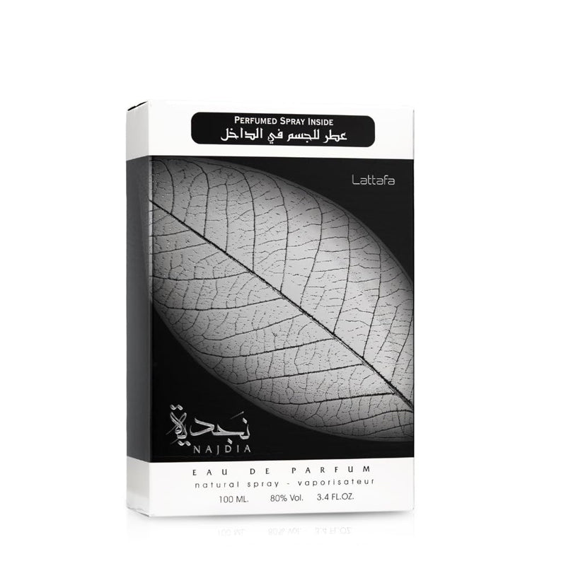 Lattafa Najdia for Men EDP Eau De Perfume with 1.7 Oz Deo 50ml and 3.4 Oz Spray 100ml