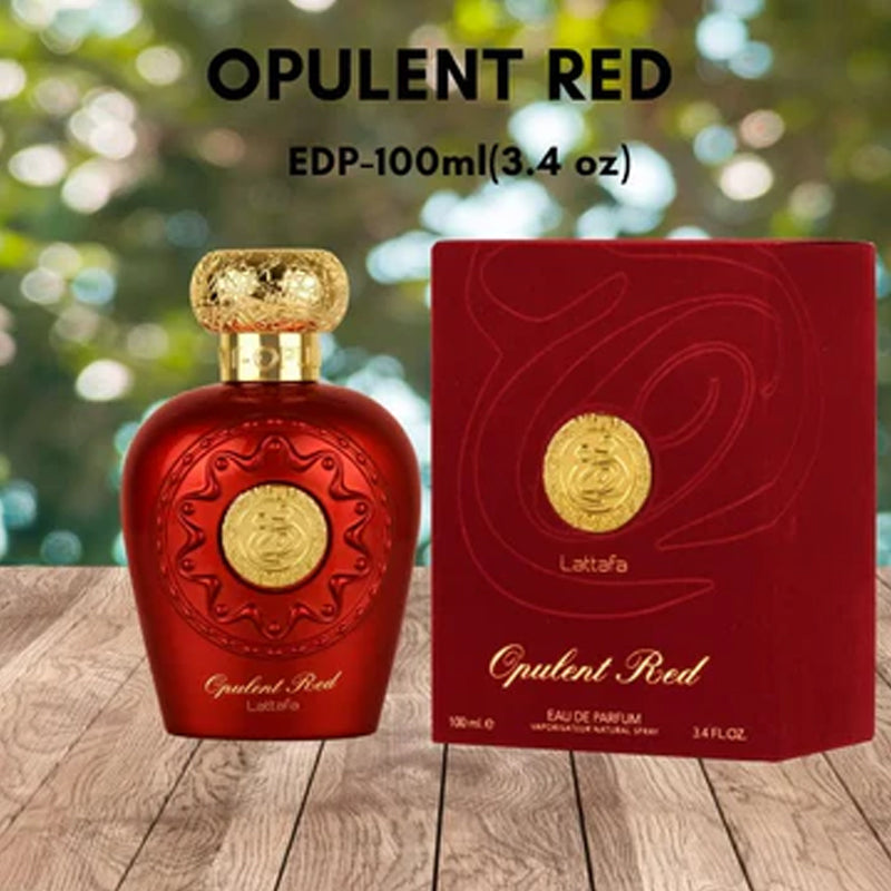 Lattafa Opulent Red EDP Eau de Parfum für Damen 3,4 Oz 100ml