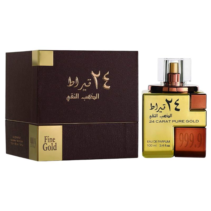 Lattafa 24 Carat Pure Gold Eau de Parfum for Everyone  3.4 Oz 100ml