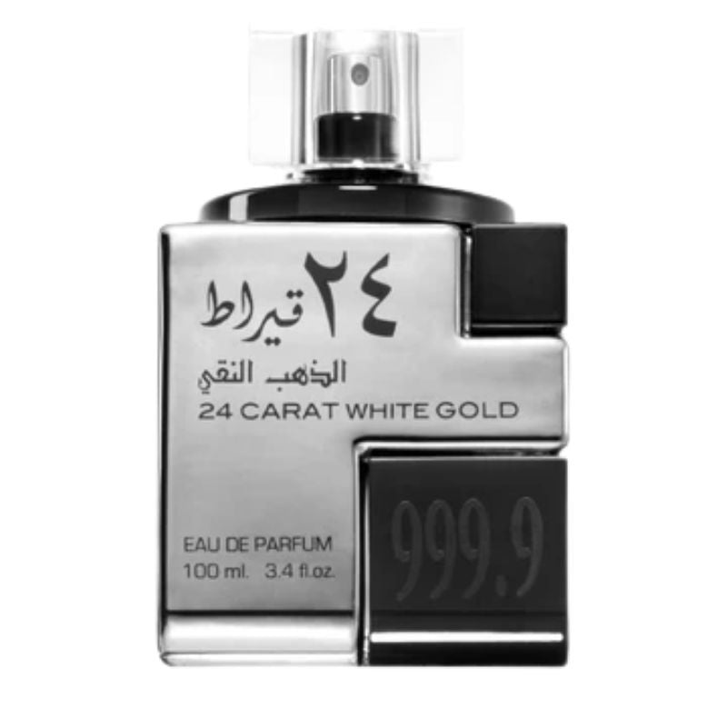 Lattafa 24 Carat White Gold Eau de Parfum for Everyone 3.4 Oz 100ml