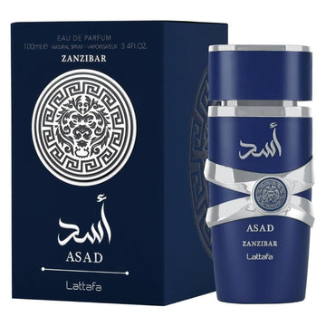 Lattafa Unisex Asad Zanzibar Eau de Parfum Spray for Everyone 3.4 Oz 100ml