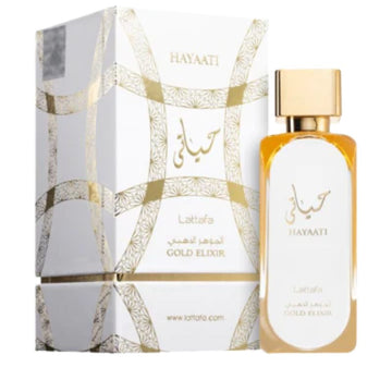 Lattafa Hayaati Gold Elixir Eau de Parfum for Everyone 3.4 Oz 100ml