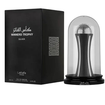 Lattafa Pride Winners Trophy Silver Eau de Parfum for Everyone 3.4 Oz 100ml