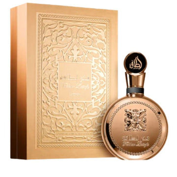 Lattafa Fakhar Gold Extrait Arabian EDP Fragrance Amber, Citrus, Musky Perfume 3.4 Oz 100ml