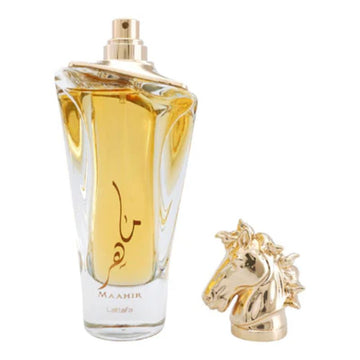 Lattafa Maahir Eau de Parfum for Everyone with notes of Bergamot, Red Berries 3.4 Oz 100ml