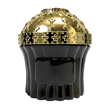 Oud For Grateness Bakhoor 70g - Surrati luxurious black and gold packaging design.