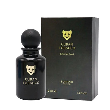 Surrati Cuban Tobacco for Men Eau de Parfum Fragrance 3.4 Oz 100ml