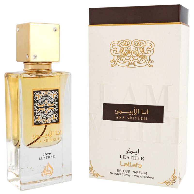 Lattafa Ana Abiyedh Leather [I am White] Unisex EDP Perfume Spray 